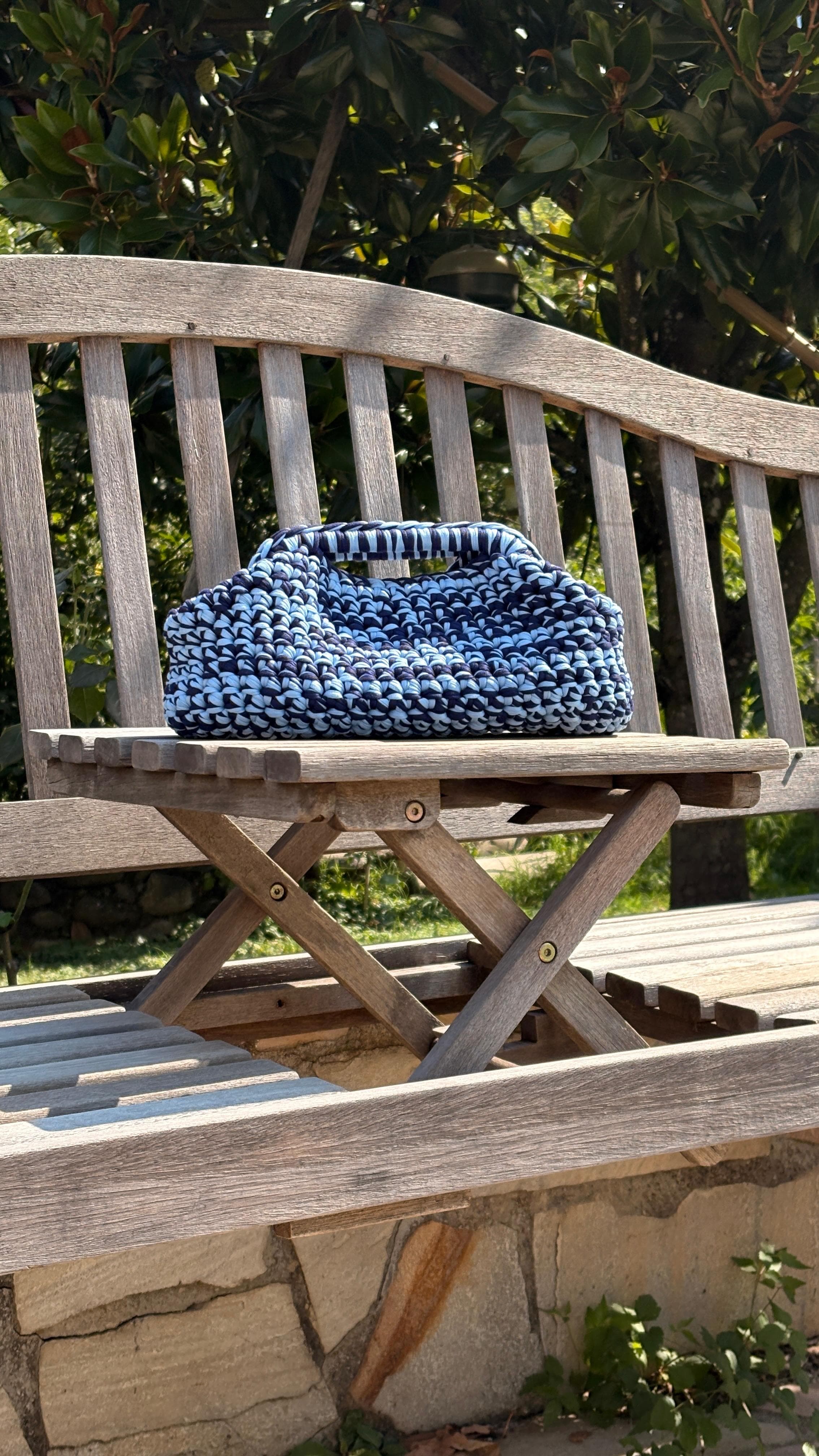 Bolso de crochet hecho a mano